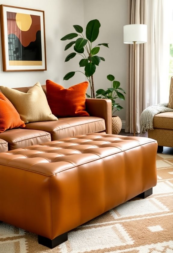 stylish contemporary upholstered footstools