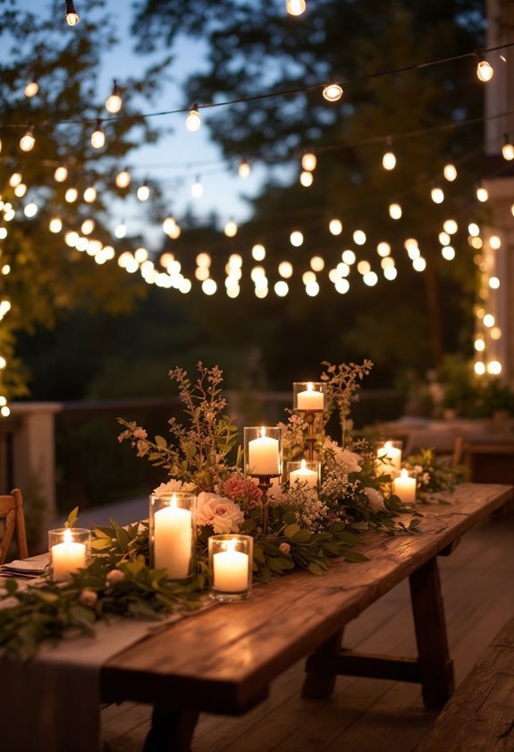 stylish decorative candle centerpiece