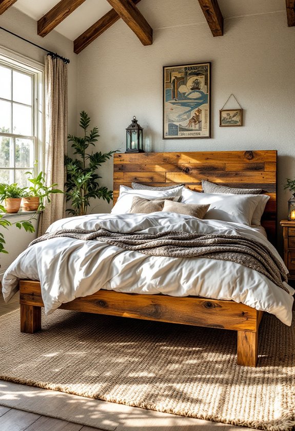 sustainable rustic wood beds