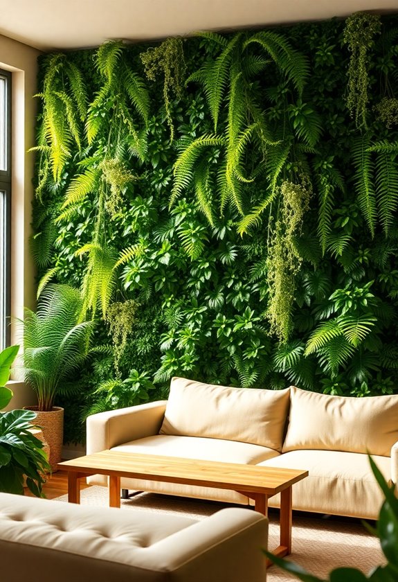 verdant indoor green space