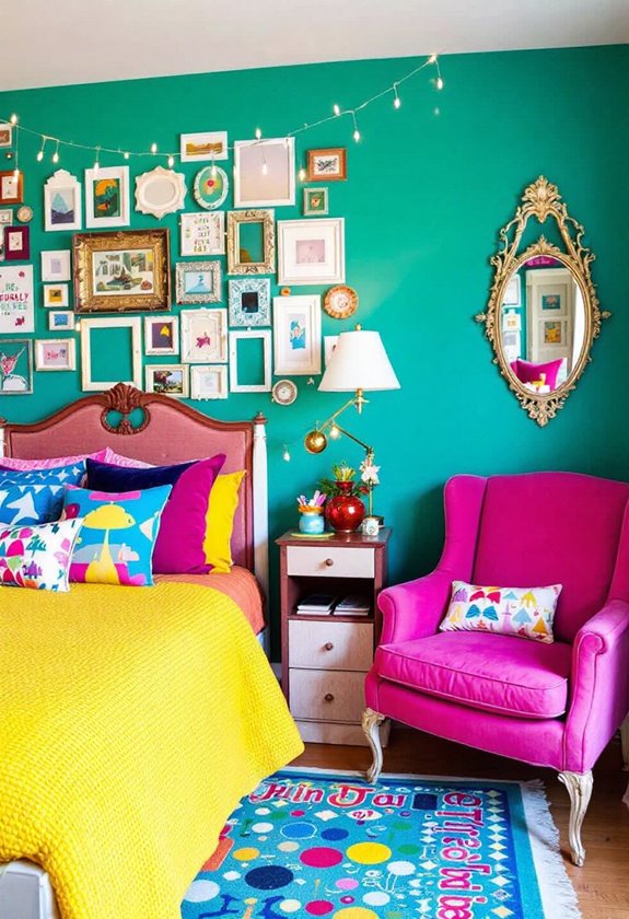 vibrant and cheerful hues