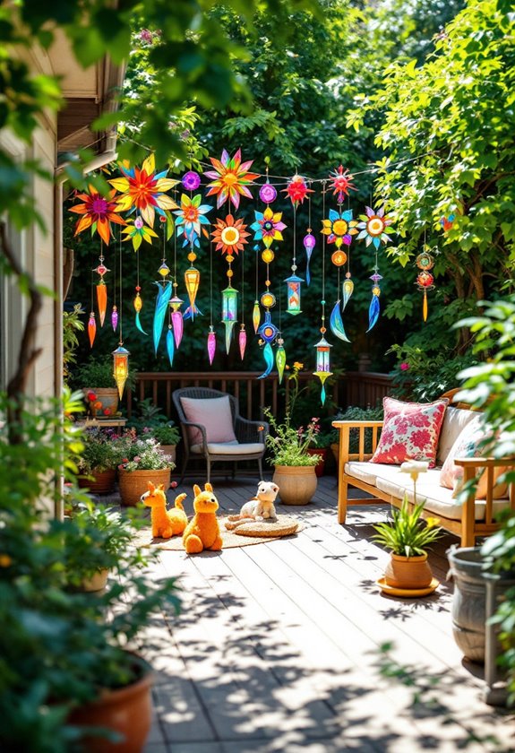 vibrant melodic outdoor decor