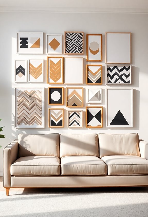 visually captivating geometric artistic display