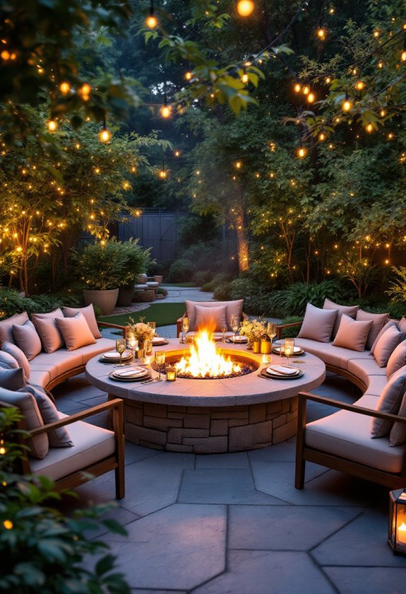 warm outdoor gathering space