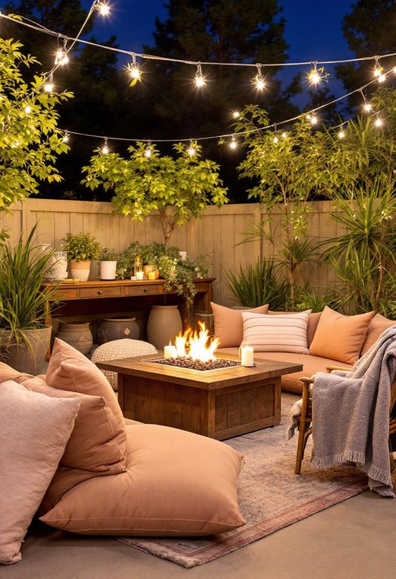 warm outdoor relaxation spot