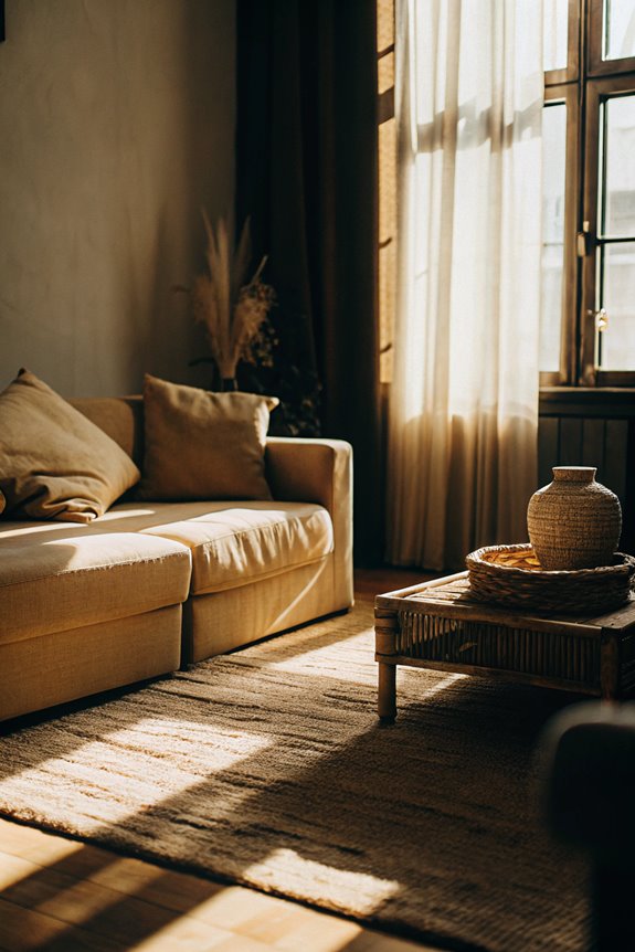 warm sandy tones and patterns