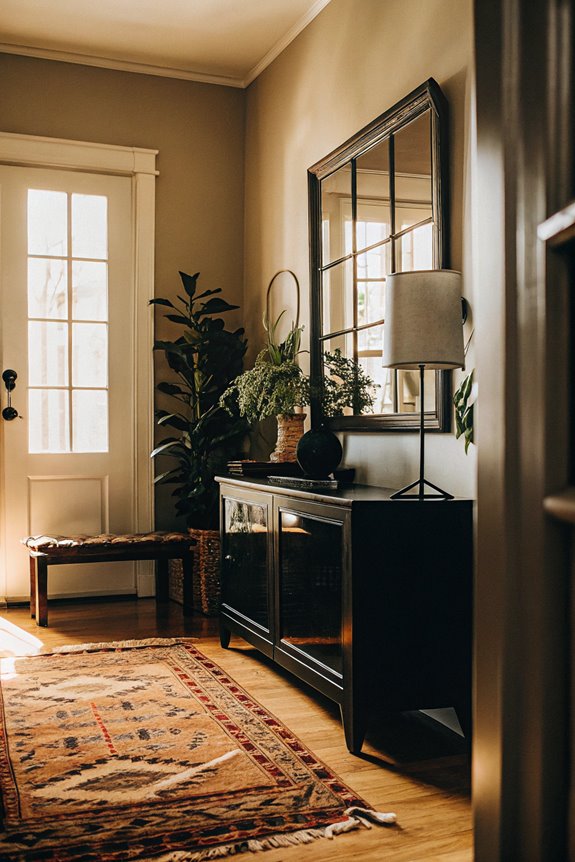 welcoming and stylish entrance