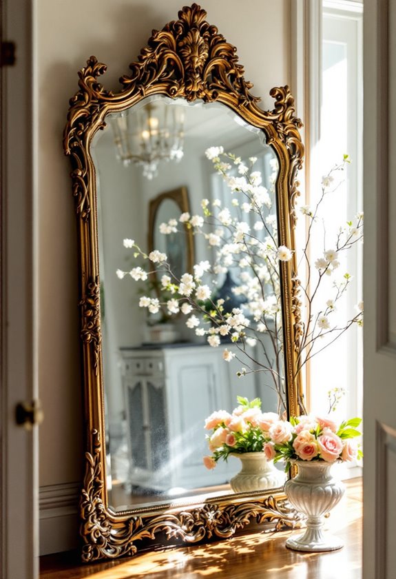 antique decorative wall mirror