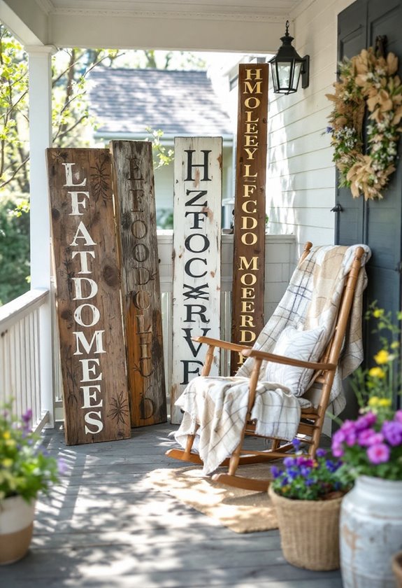 artisan crafted wood signs