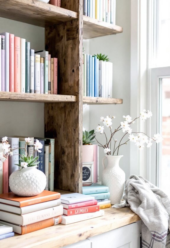 books as decorative elements