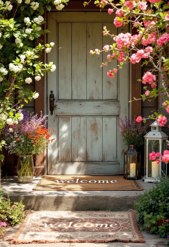 charming country style entrance mats