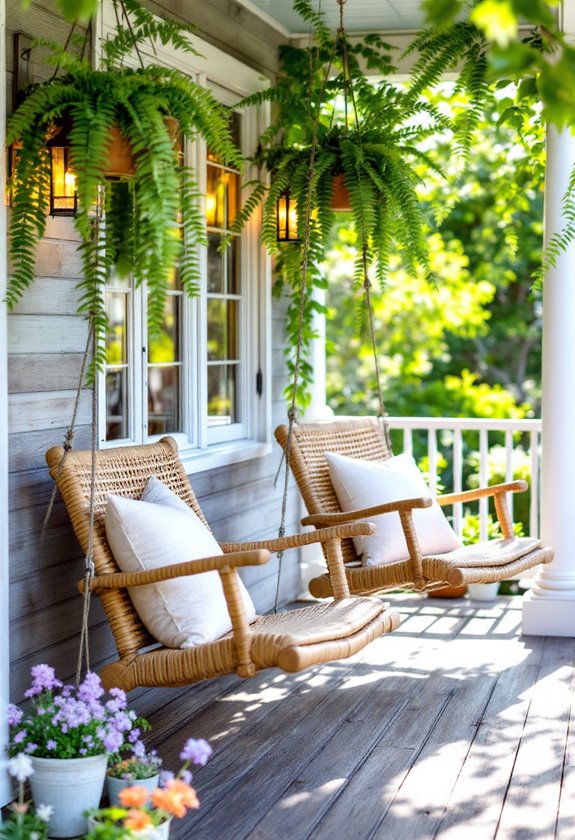 charming outdoor relaxation seating