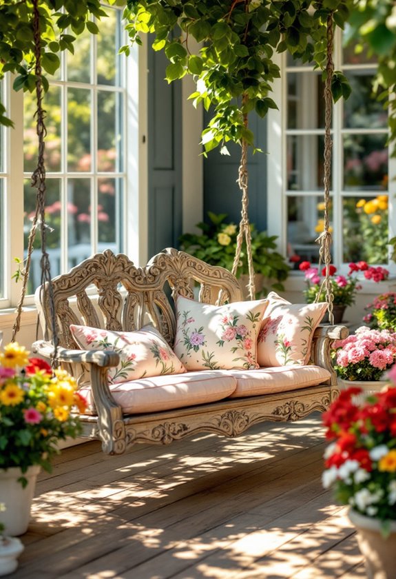 charming outdoor relaxation seating