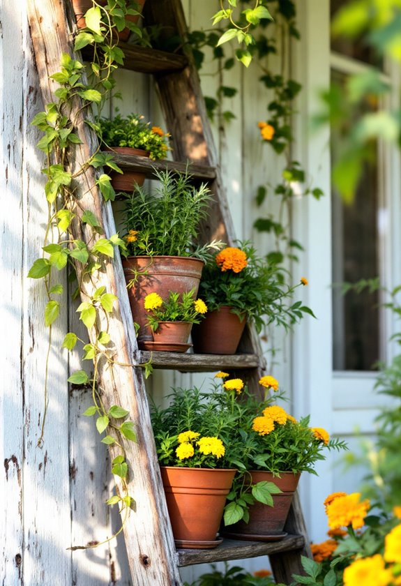 charming rustic herb arrangement