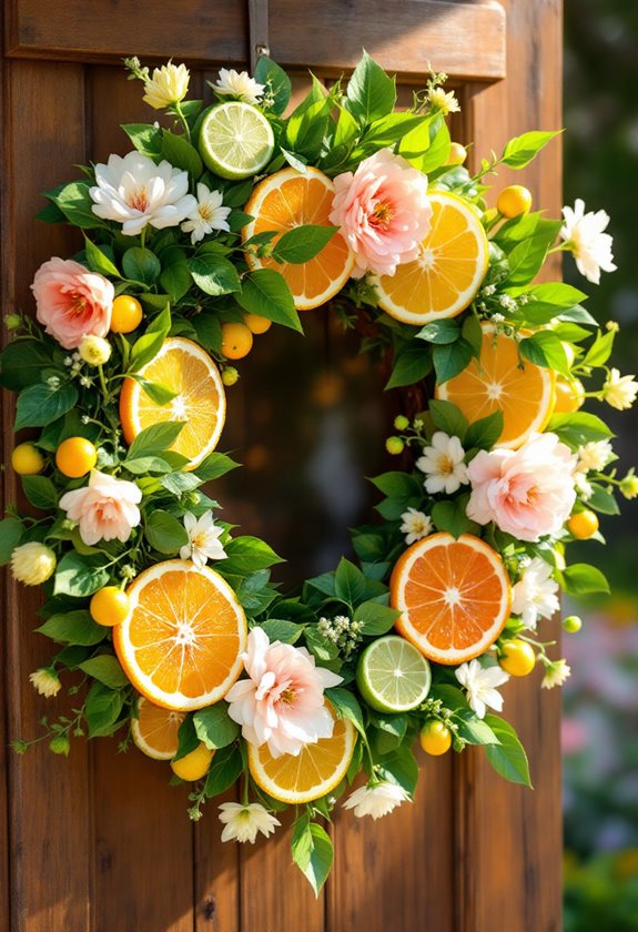 citrus themed decorative embellishments