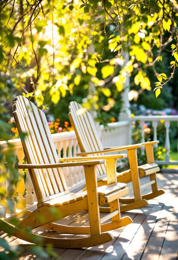 classic outdoor wooden chair