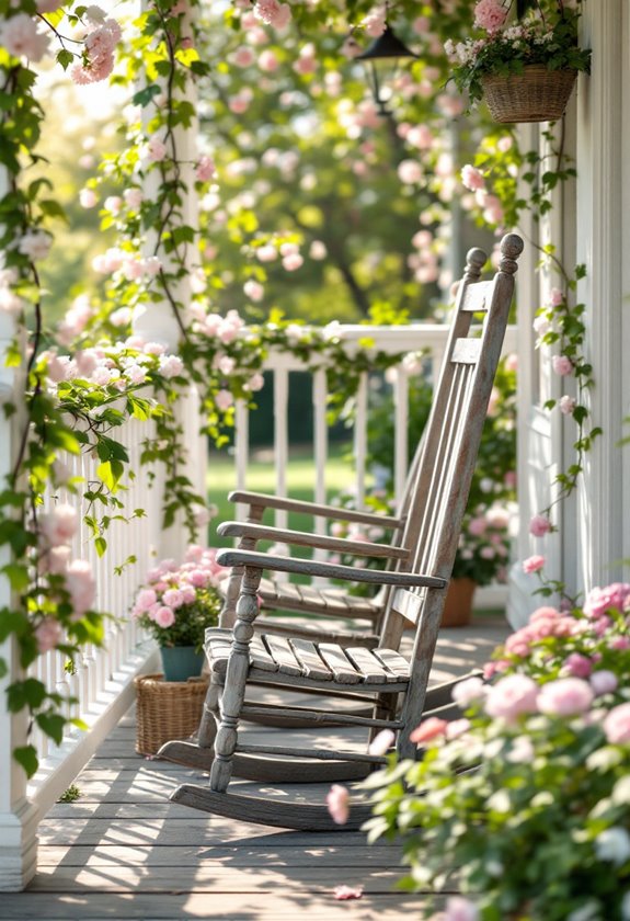 classic wooden rocking chair