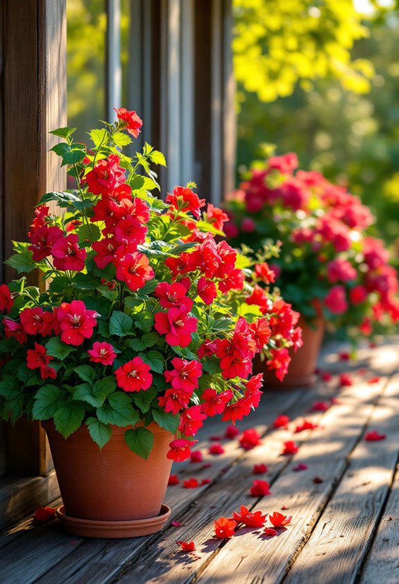 colorful flowering garden plants