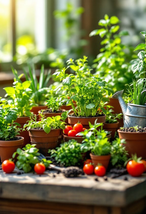 compact indoor vegetable garden