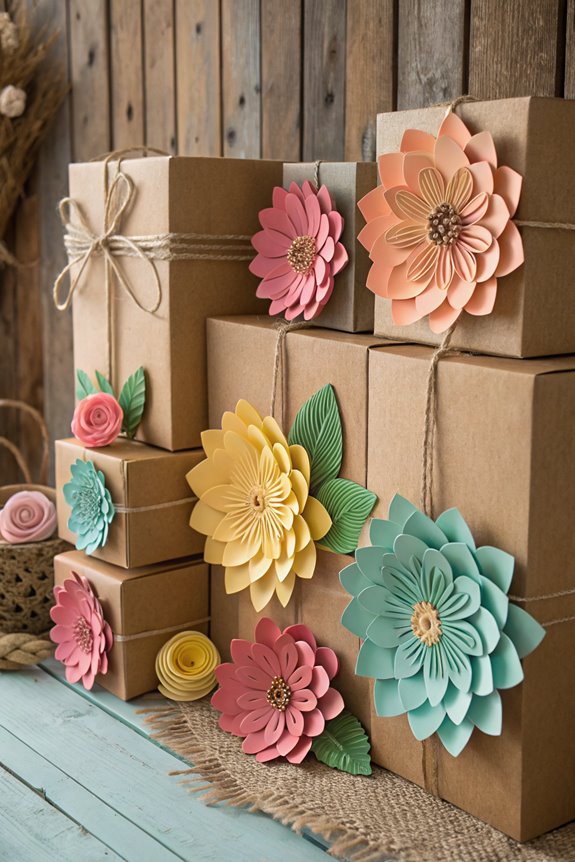 creative cardboard box decor