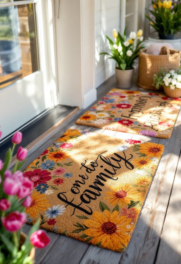 customizable entryway floor mats