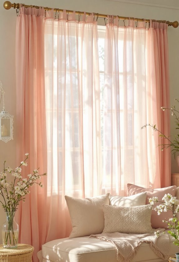 delicate baby pink fabric