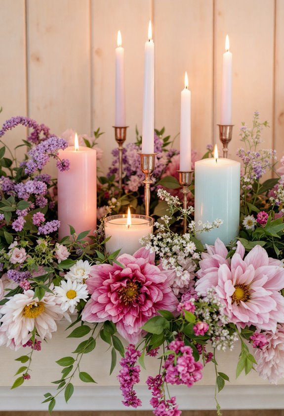 elegant candle presentation ideas