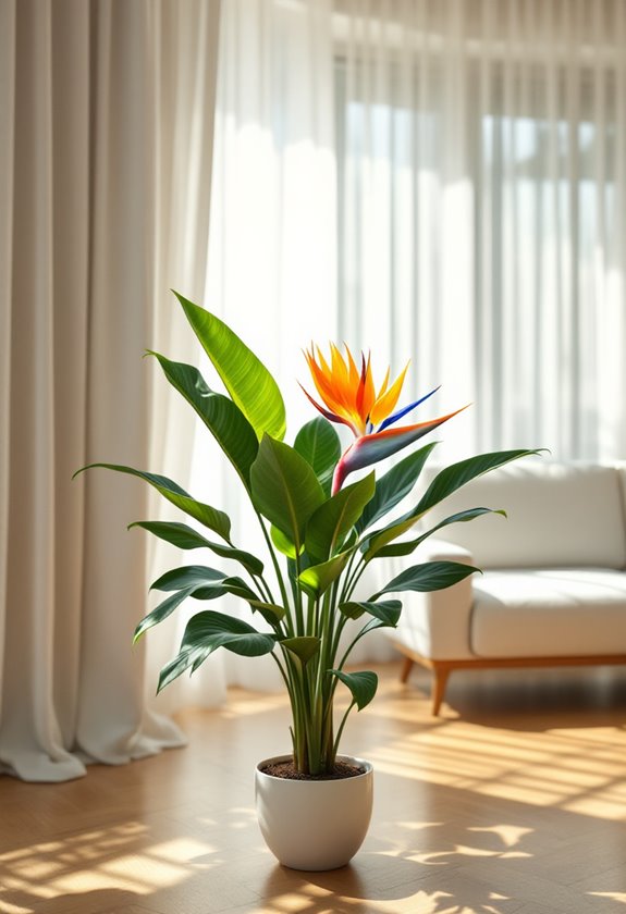 exotic tropical flower display