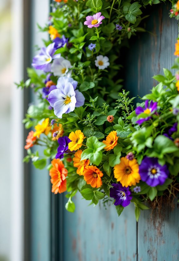 floral edible decoration wreath