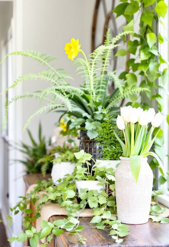 indoor greenery and decor