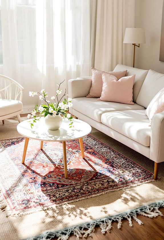 layer rugs for style