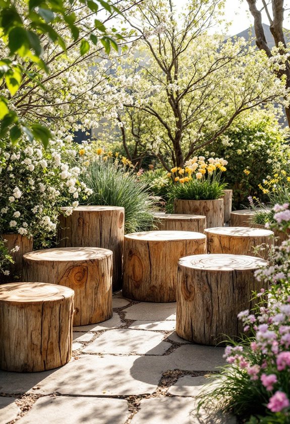 natural rustic seating option