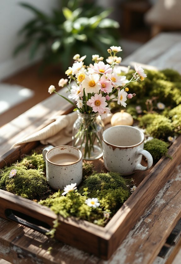 natural wooden serving trays