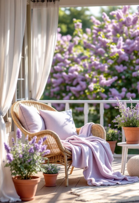 pastel porch spring oasis