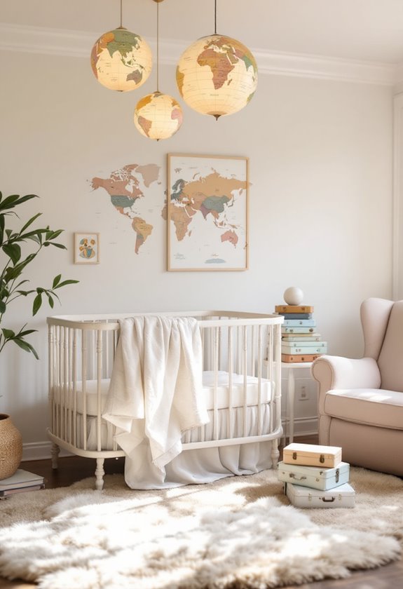 playful decorative globe accents