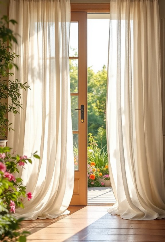 privacy enhancing outdoor curtains