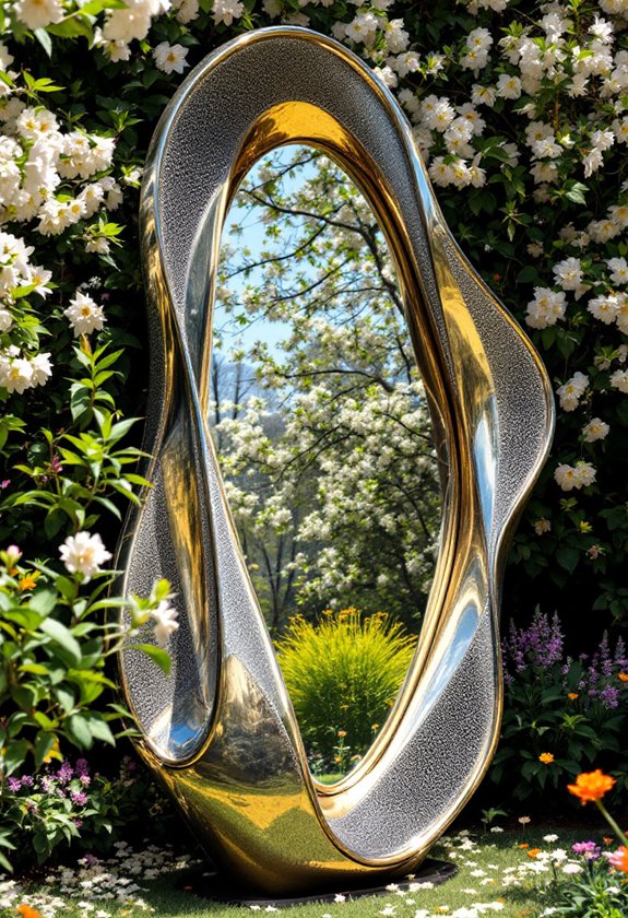 reflective artistic sculpture design