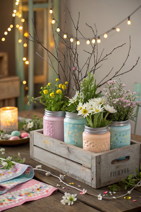 repurposed materials spring decor