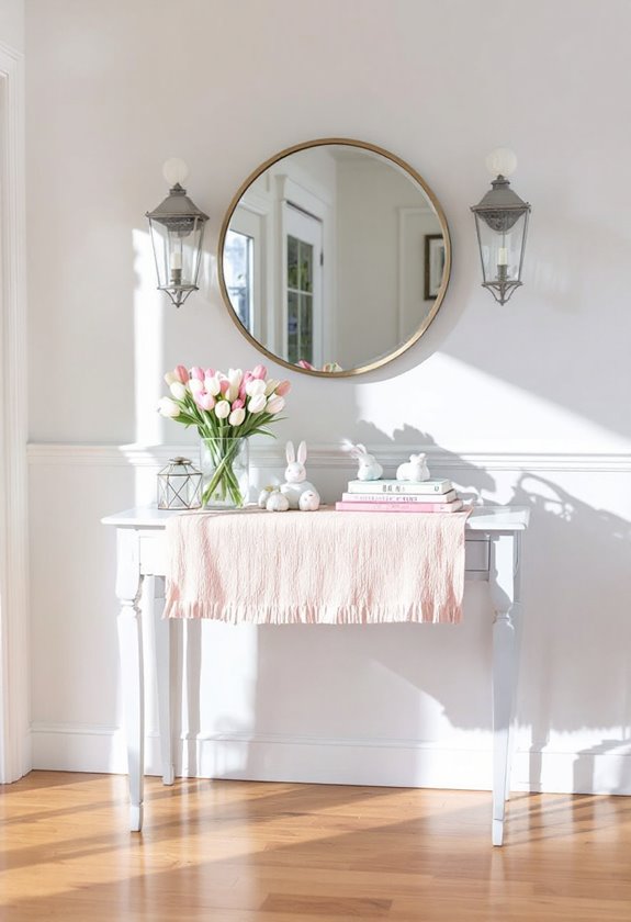 spring entryway table inspiration