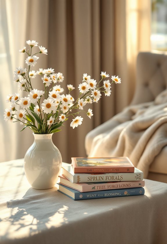 spring themed coffee table books