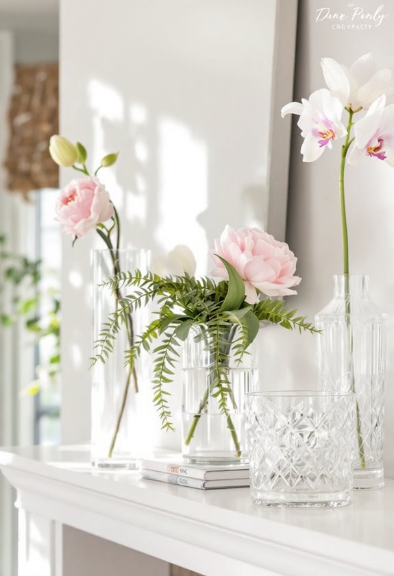 stylish decorative glass containers