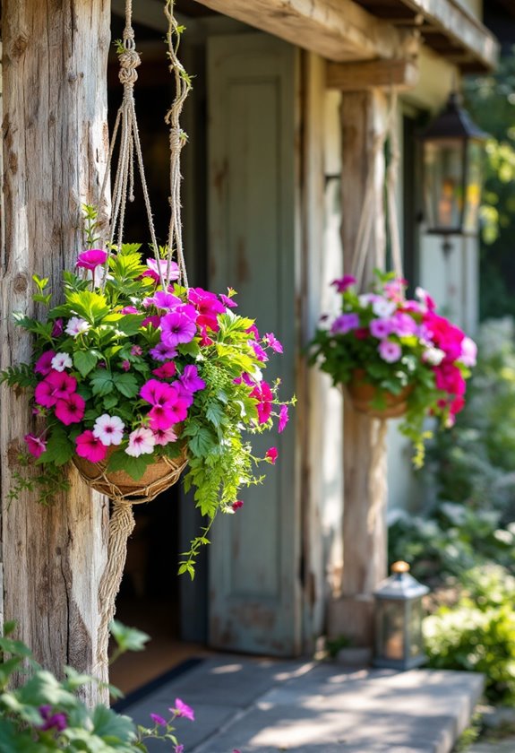 stylish elevated plant display