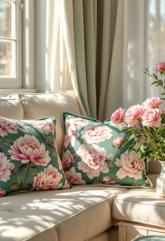 stylish floral fabric design