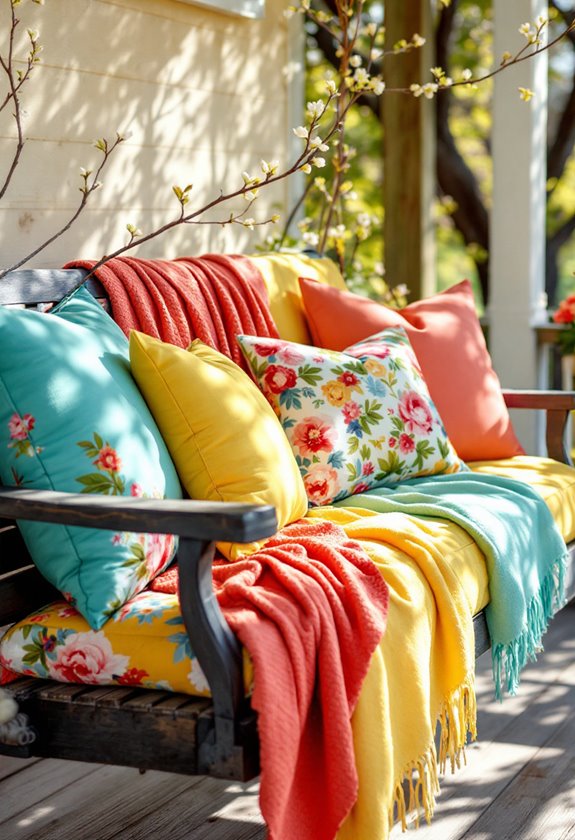 vibrant decorative cushions collection