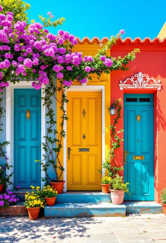 vibrant spring door designs