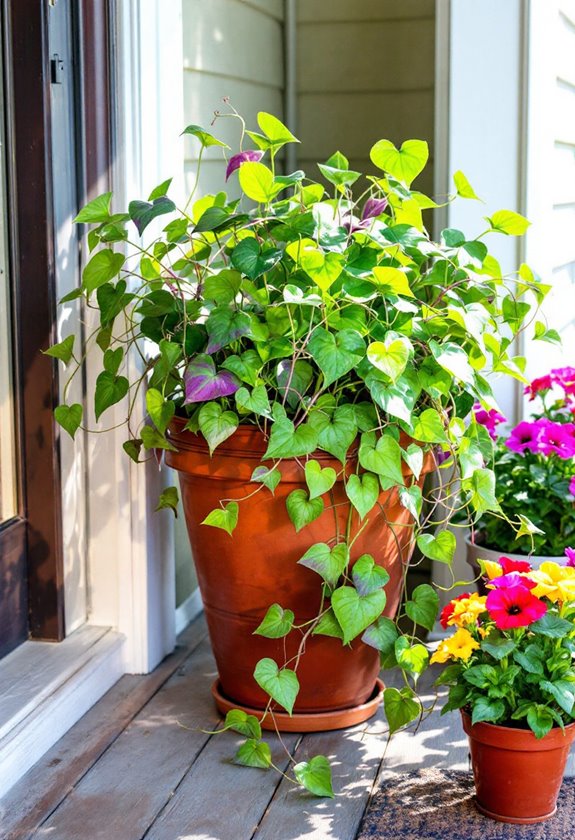 vibrant trailing foliage plant