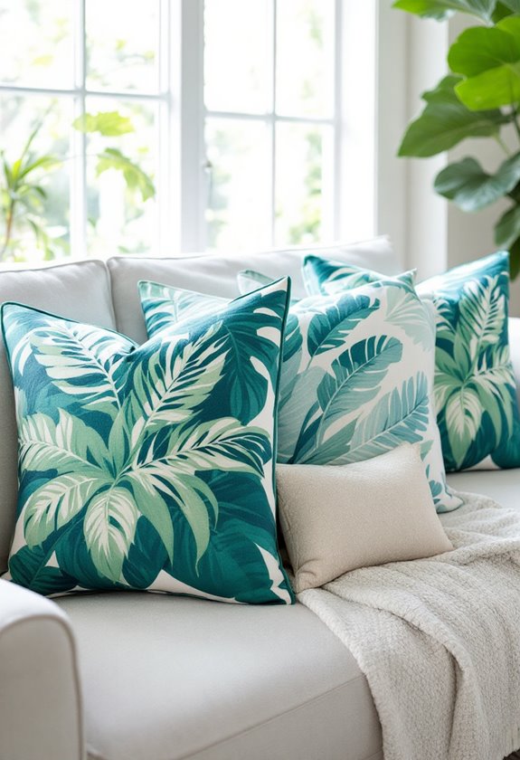 vibrant tropical green patterns