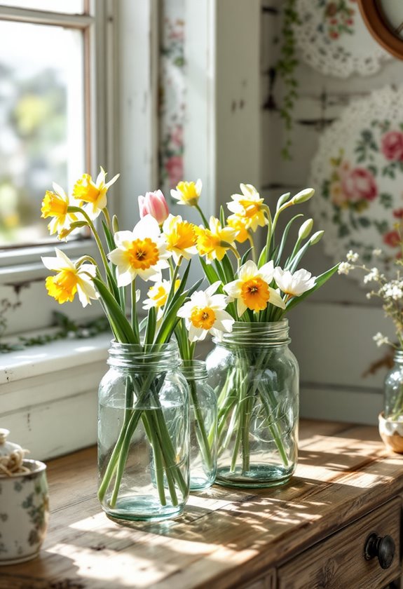 vintage glass canning jars