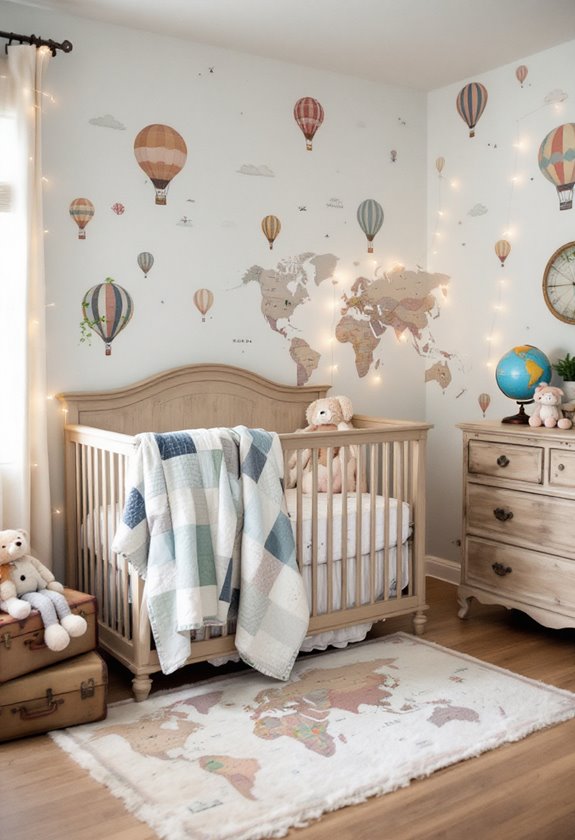 vintage travel nursery decor
