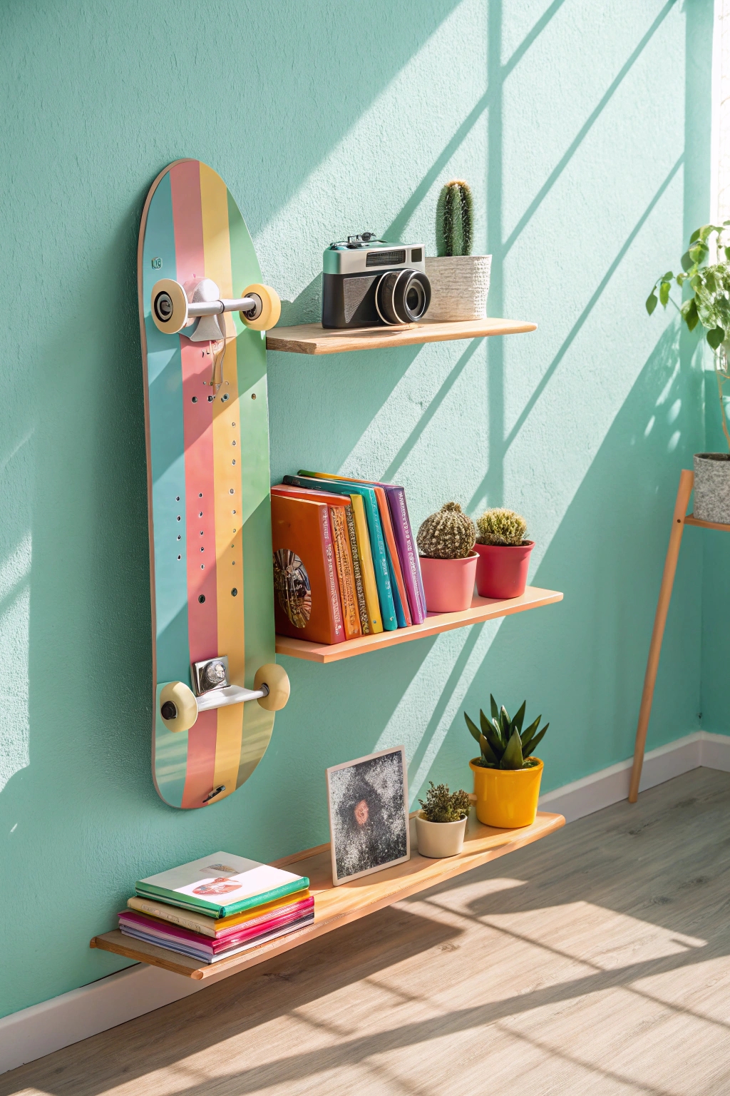 affordable skateboard display ideas